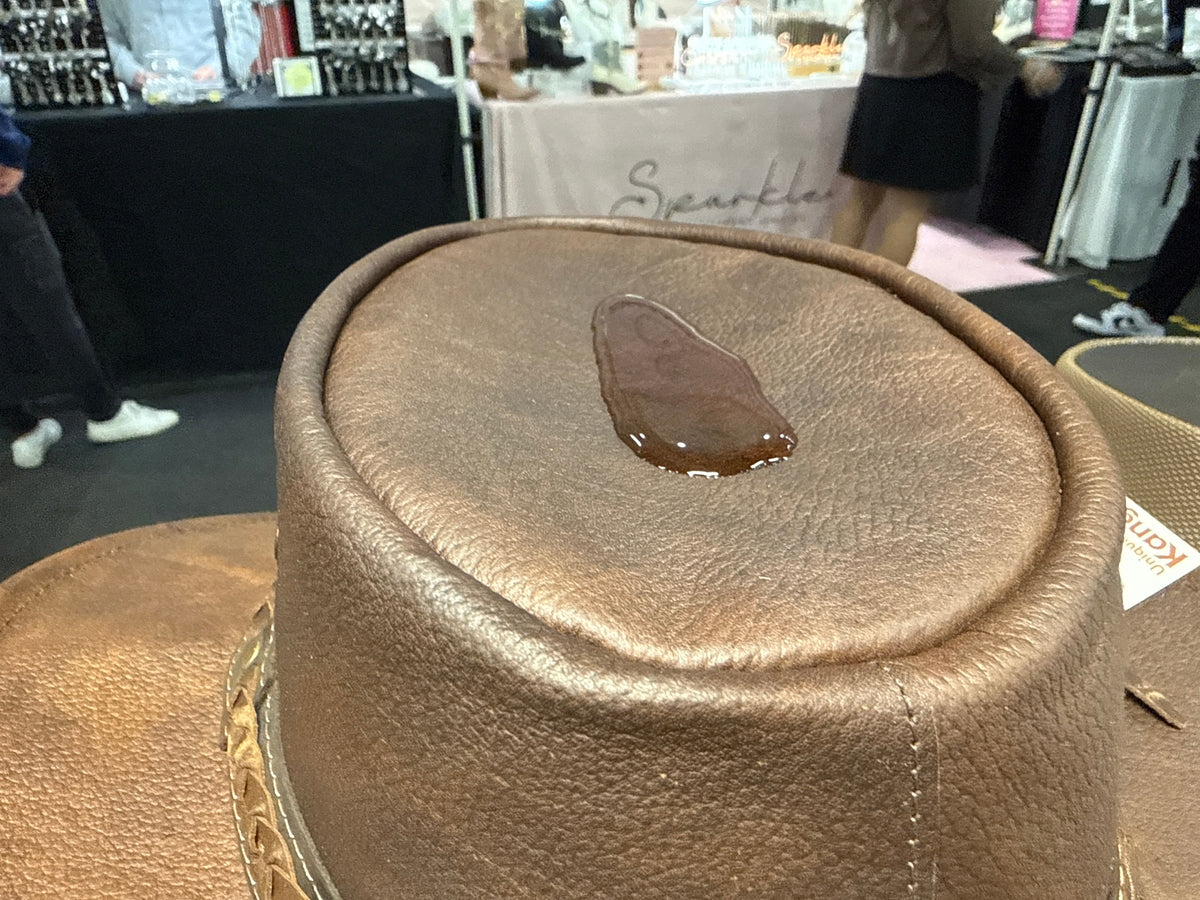 Walkabout Aussie Kangaroo Leather Hat - Australian Bush Hat  display picture 3