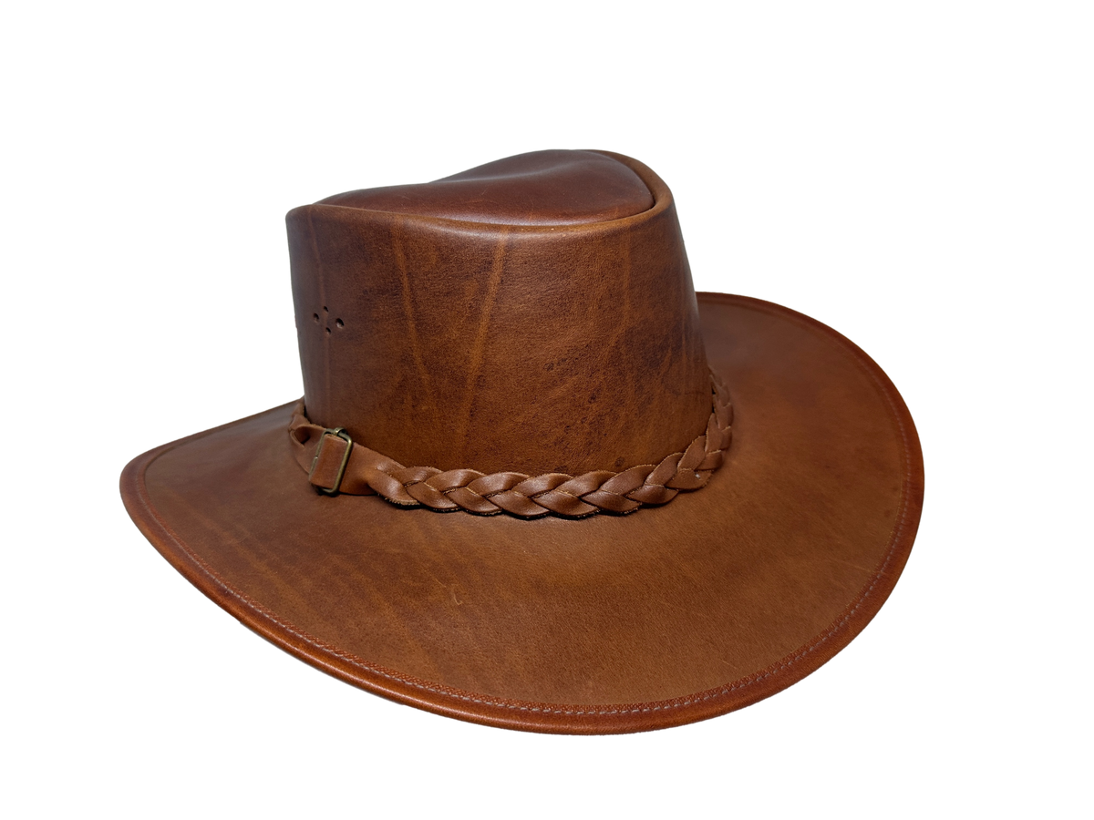 Walkabout Real Leather Outback Hat Made In Australia Walkabout Hats Australian Outback hats – The Walkabout Company main image 2