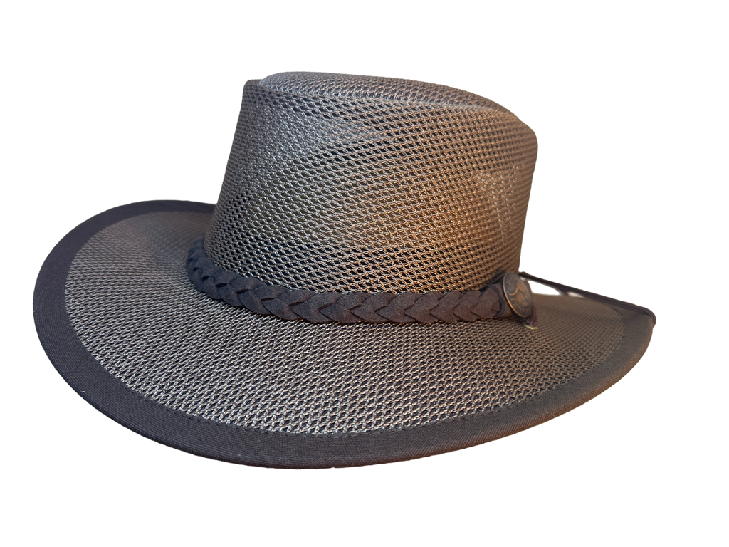 WALKABOUT DRIFT™ " YES IT FLOATS " SOAKALBLE MESH HAT UV PROTECTION - The Walkabout Company
