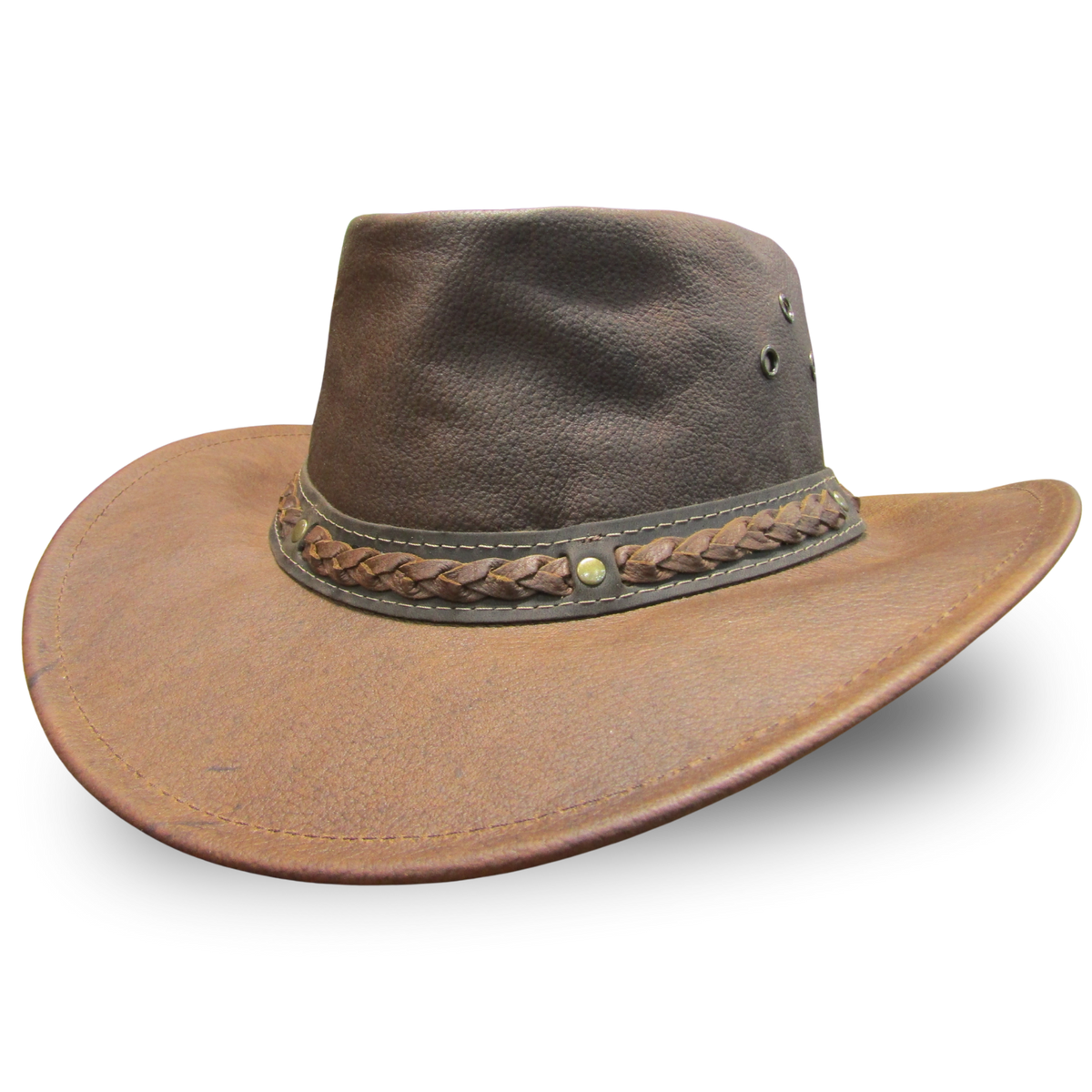 Walkabout Aussie Kangaroo Leather Hat - Australian Bush Hat 