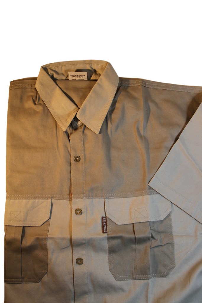 Serengeti Two Tone Guide/Safari Shirt Short Sleeve. 100% Premium Cotton  made in South Africa
