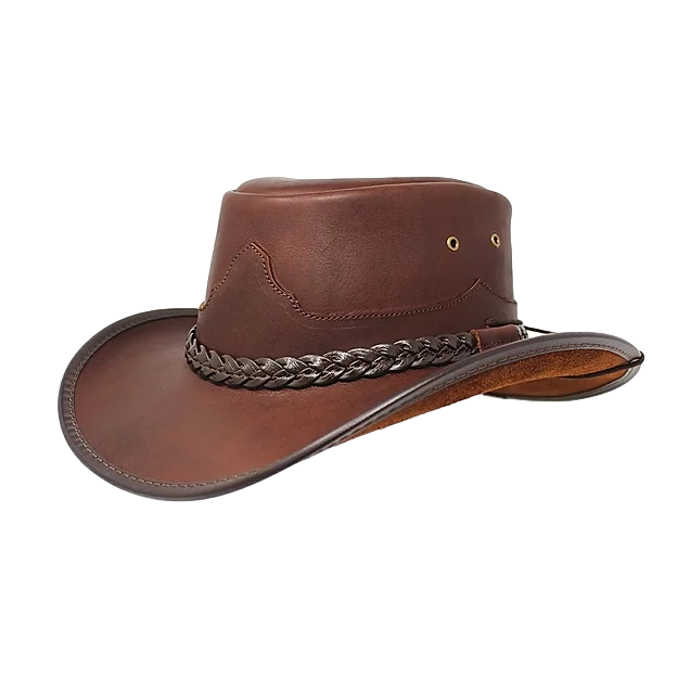 Buffalo Oiled Leather Hat. 100% Made in USA Born Proud New 2019 - The Walkabout Company
