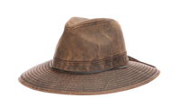 Waxed Cotton Safari Hat. Weathered for your next adventure