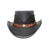 Colorado Premium Coin / Lizard band Buffalo Leather Hat - The Walkabout Company