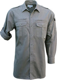 Walkabout Foxfire long sleeve cotton safari shirt with two chest pockets and epaulettes