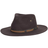 PIERTH BROWN WINTER WOOL HAT/ LARGE ONLY . Chin Strap - The Walkabout Company
