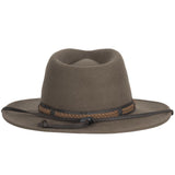 PIERTH BROWN WINTER WOOL HAT/ LARGE ONLY . Chin Strap - The Walkabout Company