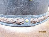 AUSSIE KANGAROO LEATHER HAT NEW 2026 BLACK & RUST