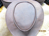 AUSSIE KANGAROO LEATHER HAT NEW 2026 BLACK & RUST