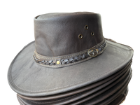 Aussie Kangaroo Leather Hat - Australian Bush Hat