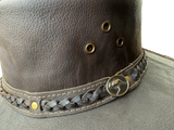Aussie Kangaroo Leather Hat - Australian Bush Hat