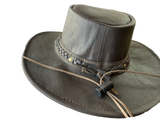 Aussie Kangaroo Leather Hat - Australian Bush Hat