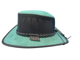 Suede Leather Mesh Fashion Hat - Turquois ONLY ONE AVAILABLE FIRST COME!