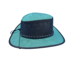 Suede Leather Mesh Fashion Hat - Turquois ONLY ONE AVAILABLE FIRST COME!