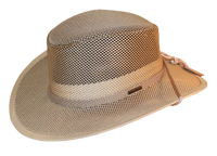 Stetson Mesh Safari Hat Soakable by Walkabout, Cool Mesh Crushable Hat - The Walkabout Company
