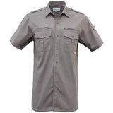 Walkabout Foxfire short sleeve safari shirt in khaki with zip passport pocket