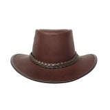 Full Grain Premium Buffalo Leather Hat Made in USA - The Walkabout Company
