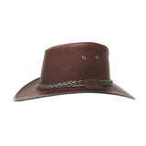 Full Grain Premium Buffalo Leather Hat Made in USA - The Walkabout Company