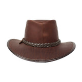 Full Grain Premium Buffalo Leather Hat Made in USA - The Walkabout Company