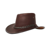 Full Grain Premium Buffalo Leather Hat Made in USA - The Walkabout Company
