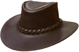AUSTRALIAN OVERLANDER WALKABOUT LEATHER AIRSHOW HAT - The Walkabout Company