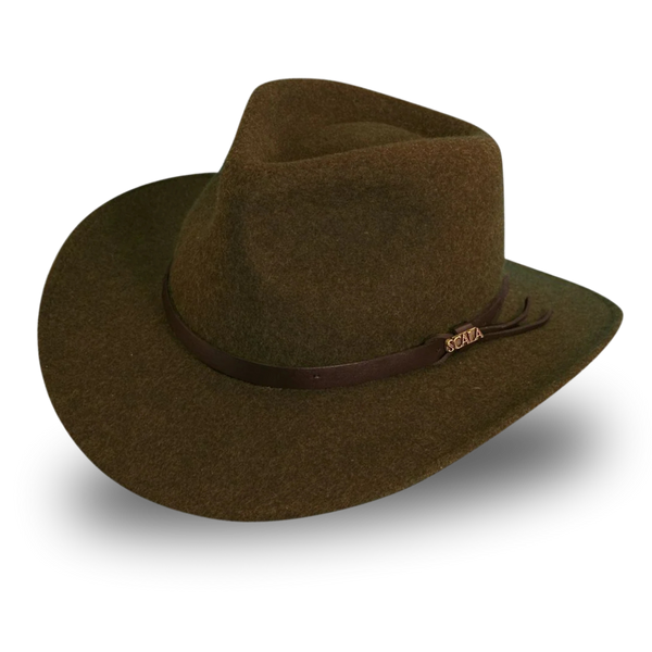 ANCHORAGE WOOL HAT - OUTBACK HAT BROWN – The Walkabout Company ANCHORAGE WOOL HAT - OUTBACK HAT BROWN – The Walkabout Company