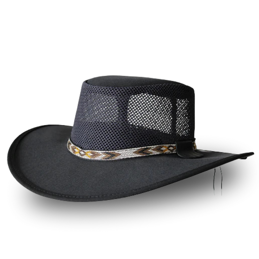 CALIFORNIA  AZTECA CANVAS MESH HAT WITH SWEST STYLE BAND NEW  2026 - The Walkabout Company