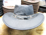 AUSSIE KANGAROO LEATHER HAT NEW 2026 BLACK 