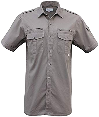 Safari Shirt-Walkabout Foxfire Short Sleeve | The Walkabout