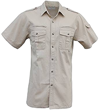 Walkabout Short Sleeve Safari/Photo Shirt, Zipper pocket behind chest. Now in TALL - The Walkabout Company