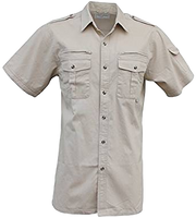 Walkabout Short Sleeve Safari/Photo Shirt, Zipper pocket behind chest. Now in TALL - The Walkabout Company