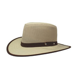 Explorer Sewn Canvas Brim with wide band.  Made in USA. Ladies & Men's Favorite - The Walkabout Company