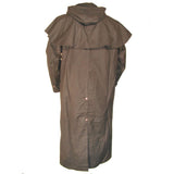 Long Australian Riding Coat, With built in Hood ! Waterproof Oilcloth Duster - The Walkabout Company