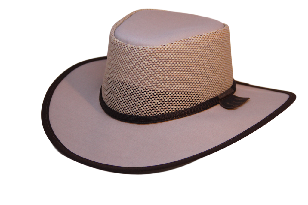 Mesh Canvas Cooler Hat, Lightweight " River " Made in USA. Ladies & Men's Favorite - The Walkabout Company