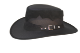 Stampede Canvas by Walkabout. Leather Trim/Buckle. Canvas Brim & Crown - The Walkabout Company