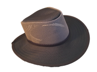 Solid Woven Brim Canvas Cool Mesh Hat, Lightweight  Made in USA. With CHIN Strap - The Walkabout Company