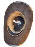 Exotic Lizard band Buffalo Oiled Leather Hat. 100% Made in USA Born Proud - The Walkabout Company