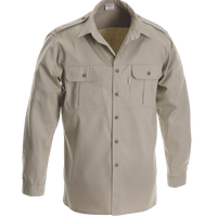 Ruggedwear Maun Long Sleeve Safari Shirt. Stone & Olive 6.5 oz We are proudly South African - The Walkabout Company