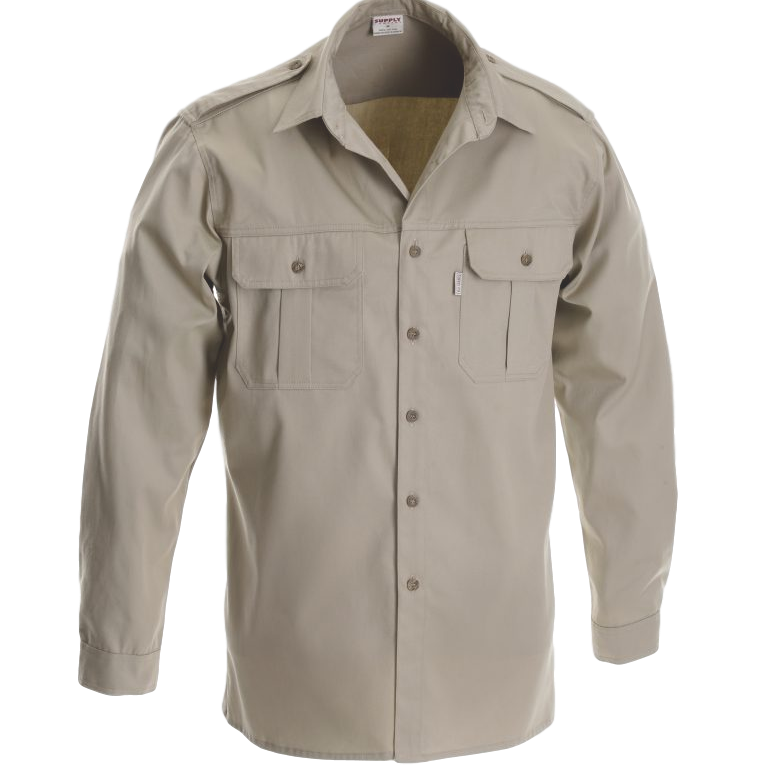 サルセーションウエア/ Long Shirt Safari Shirt-Ruggedwear Maun Long Sleeve | The Walkabout Company