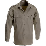 Ruggedwear Maun Long Sleeve Safari Shirt. Stone & Olive 6.5 oz We are proudly South African - The Walkabout Company