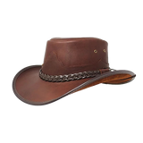 Buffalo Oiled Leather Hat. 100% Made in USA Born Proud New 2019 - The Walkabout Company