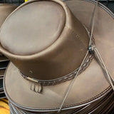 Full Grain Premium Buffalo Leather Hat - The Walkabout Company